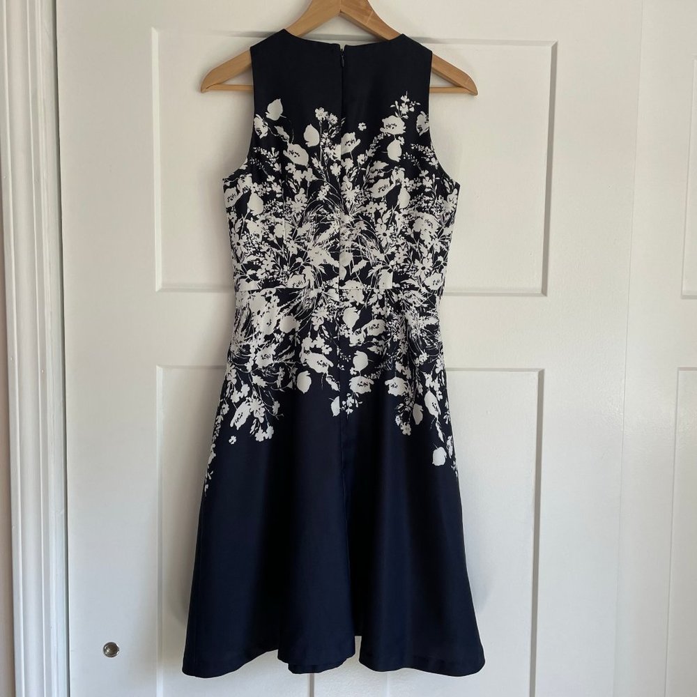 Donna Morgan Navy Fit-and-Flare dress - Picture 8 of 16